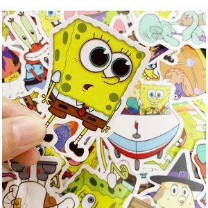 25 sponge bobs stickers